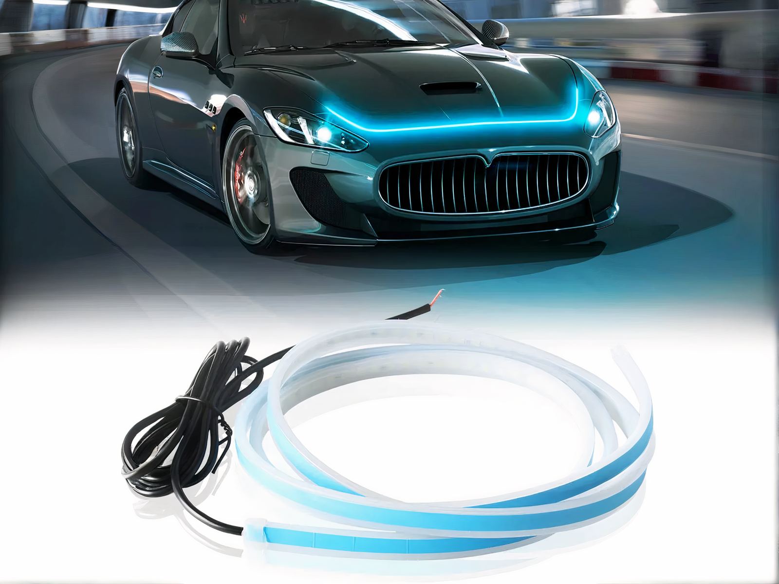 Ruban led exterieur étanche bleu pour voiture