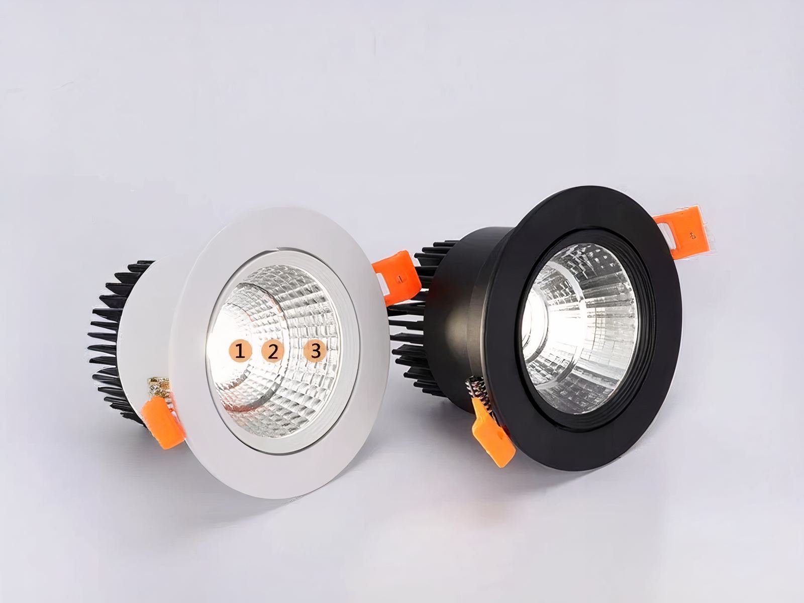 Spot LED encastrable moderne à luminosité réglable