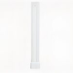 Tube LED fluorescent compact et durable Tube LED fluorescent compacte et durable sur fond blanc