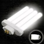 Tube LED pratique et fonctionnel allumé sur fond noir