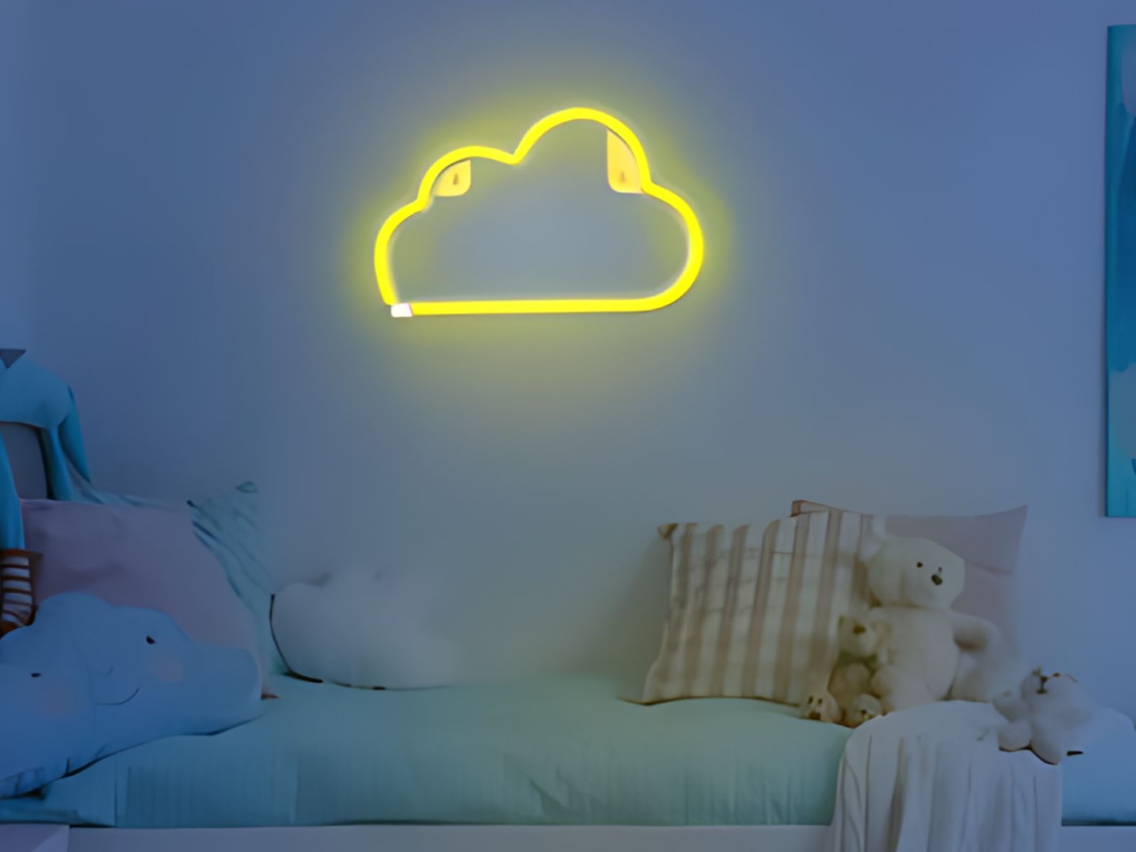 Enseigne nuage néon LED et silicone à accrocher Enseigne nuage néon LED et silicone à accrocher – Image 6