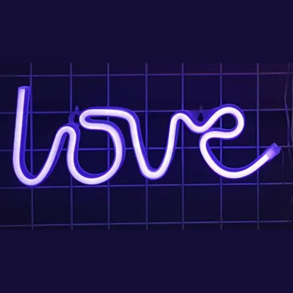 Enseigne love néon LED et silicone à accrocher – Image 8