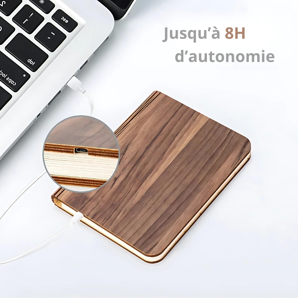 Lampe de chevet LED en forme de livre – Image 3