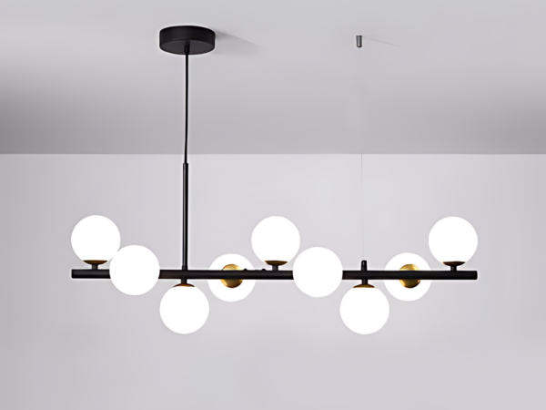 Lustre suspendu en verre au style contemporain