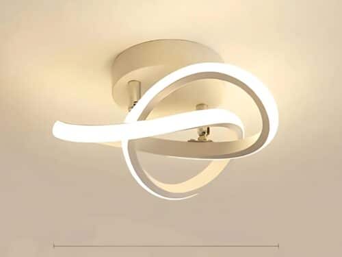 Plafonnier à bandes LED entrelacées