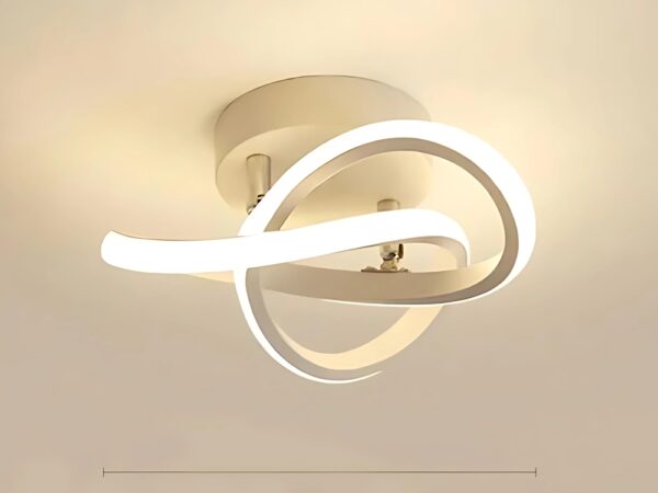 Plafonnier à bandes LED entrelacées