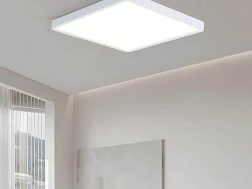 Plafonnier carré à LED connecté