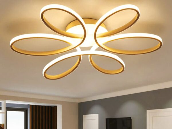 Plafonnier à fleurs led moderne