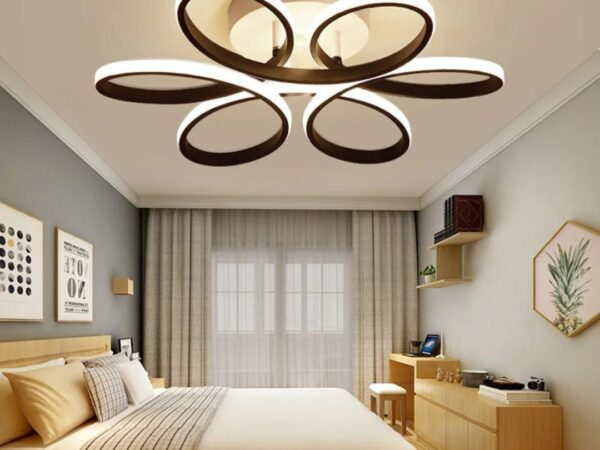 Plafonnier à fleurs led moderne