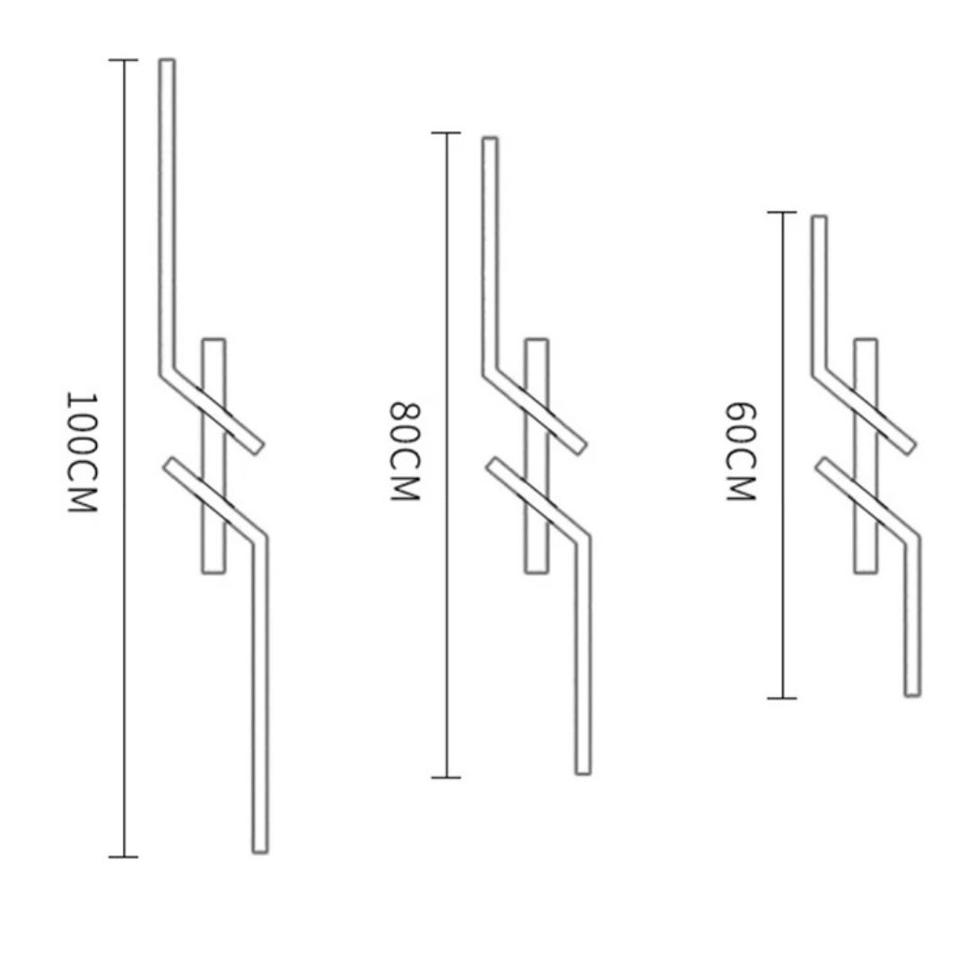 Plafonnier LED décoratif à lignes asymétriques Plafonnier LED décoratif à lignes asymétriques – Image 6