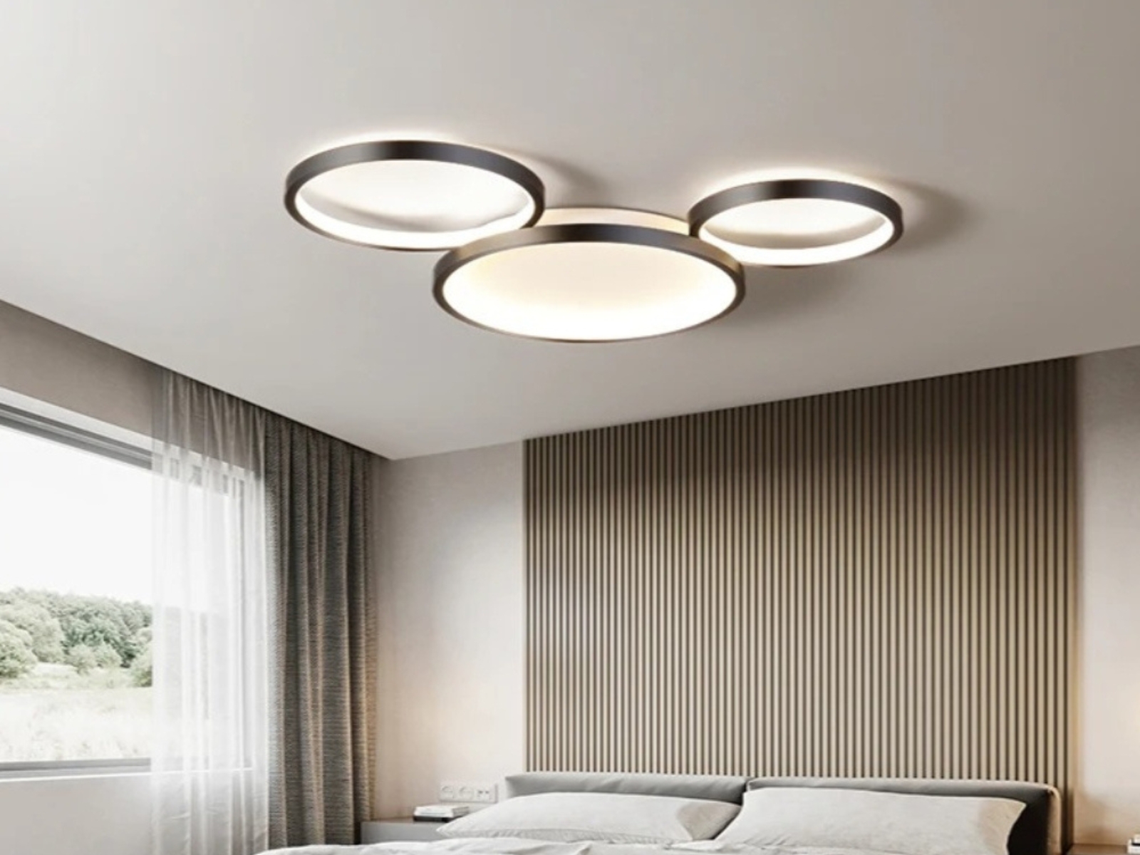 Plafonnier LED design multi-cercles Plafonnier LED design multi-cercles – Image 3