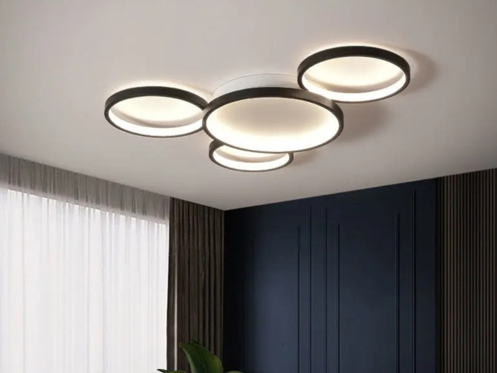 Plafonnier LED design multi-cercles Plafonnier LED design multi-cercles – Image 5