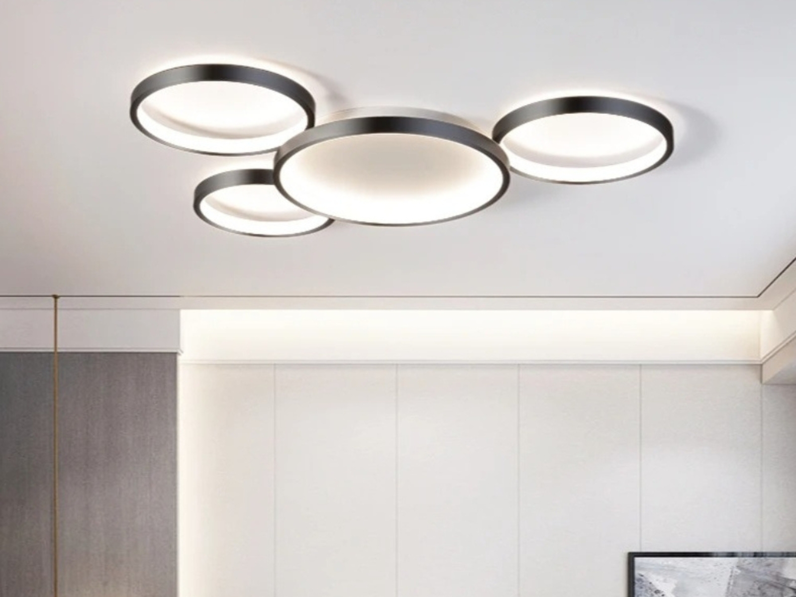 Plafonnier LED design multi-cercles Plafonnier LED design multi-cercles – Image 6