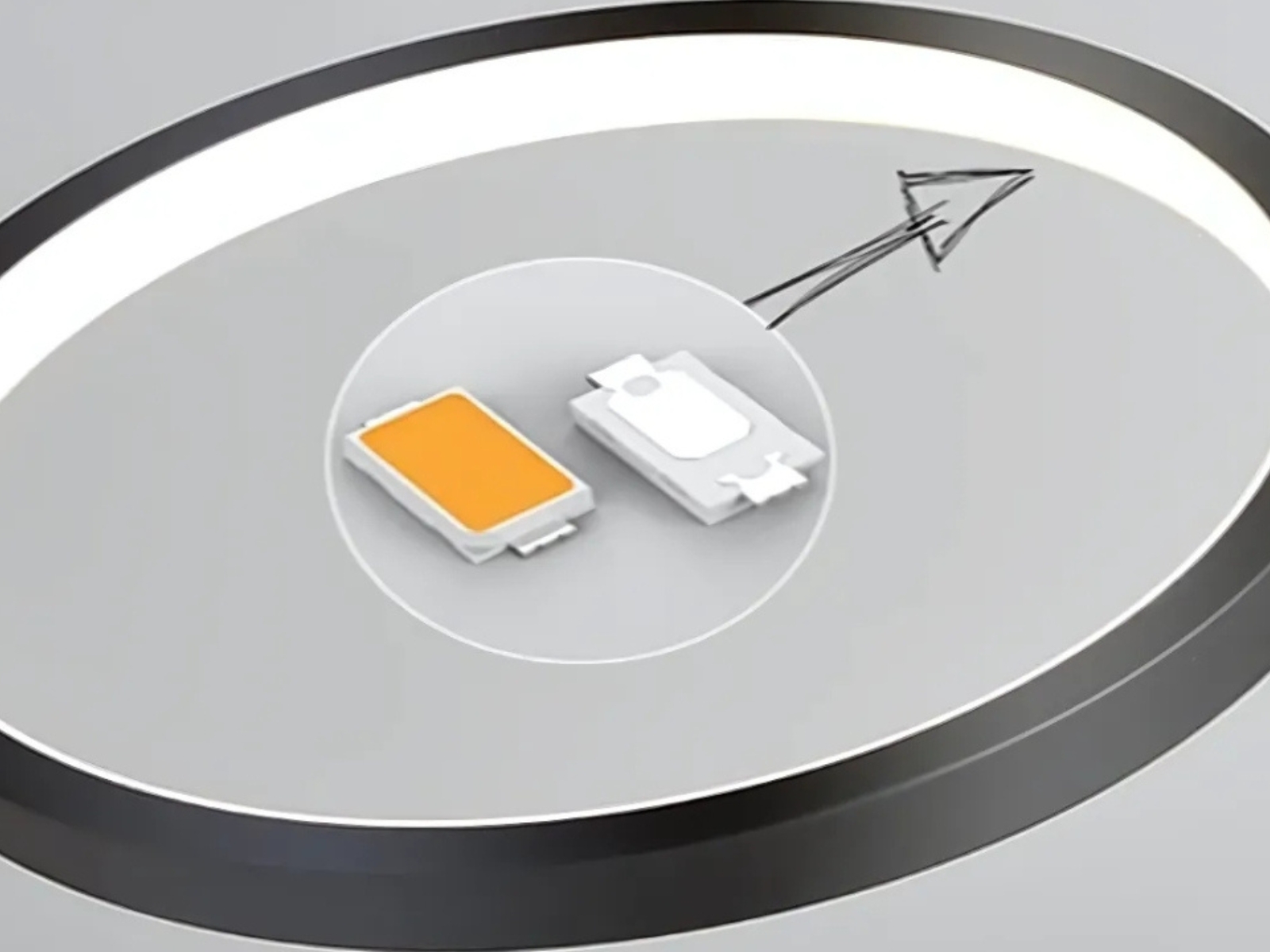 Plafonnier LED design multi-cercles Plafonnier LED design multi-cercles – Image 7