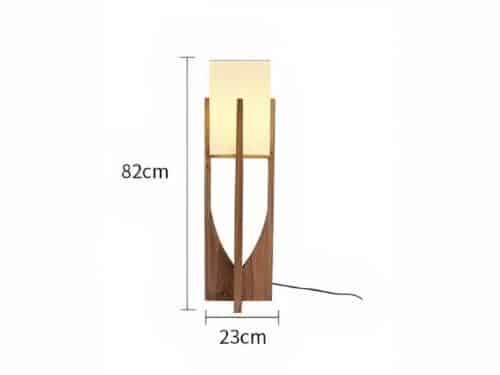 Lampadaire LED japandi design épuré