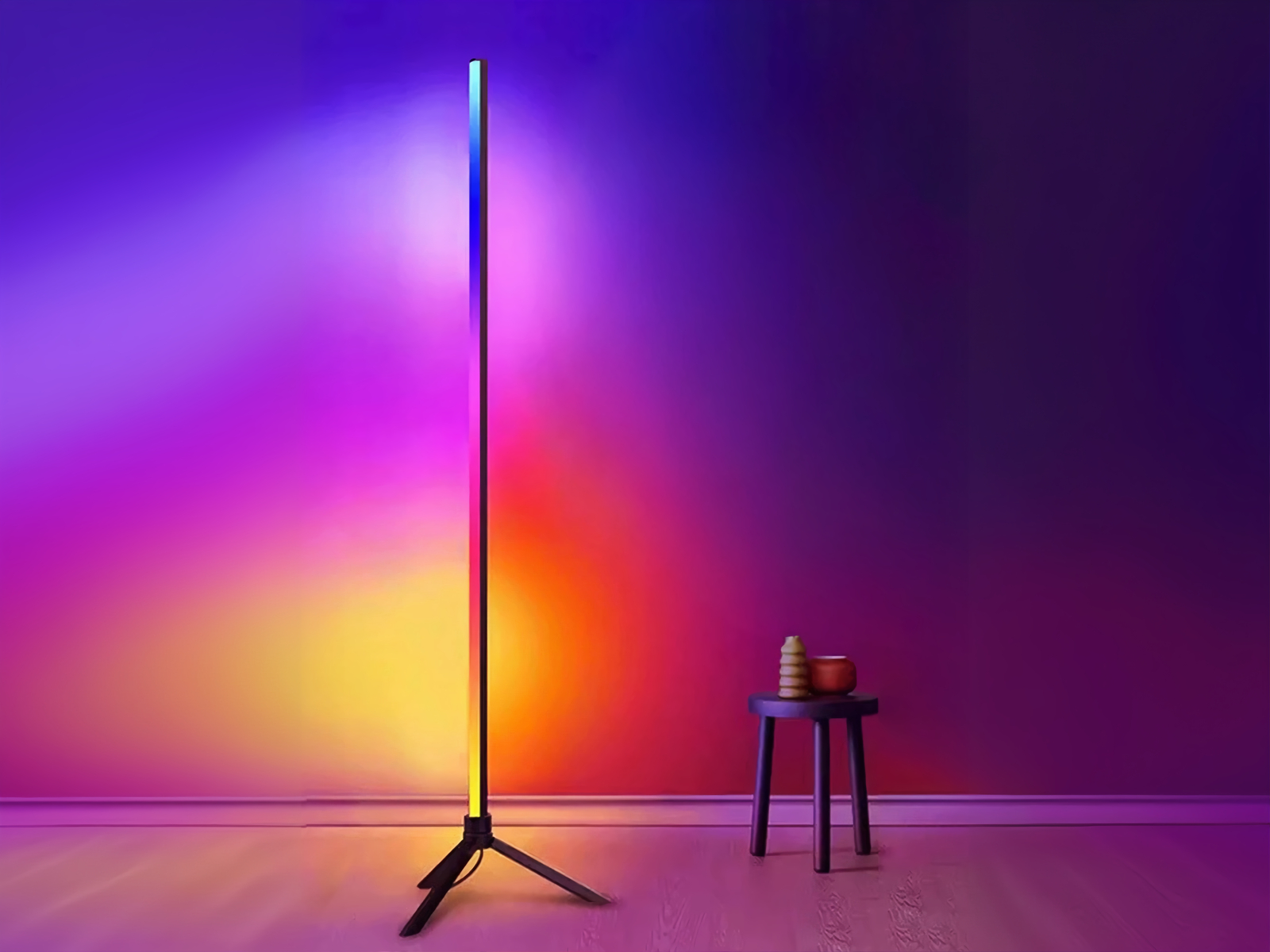 Lampadaire LED d’angle intelligent ambiance créative Lampadaire LED d’angle intelligent ambiance créative – Image 4