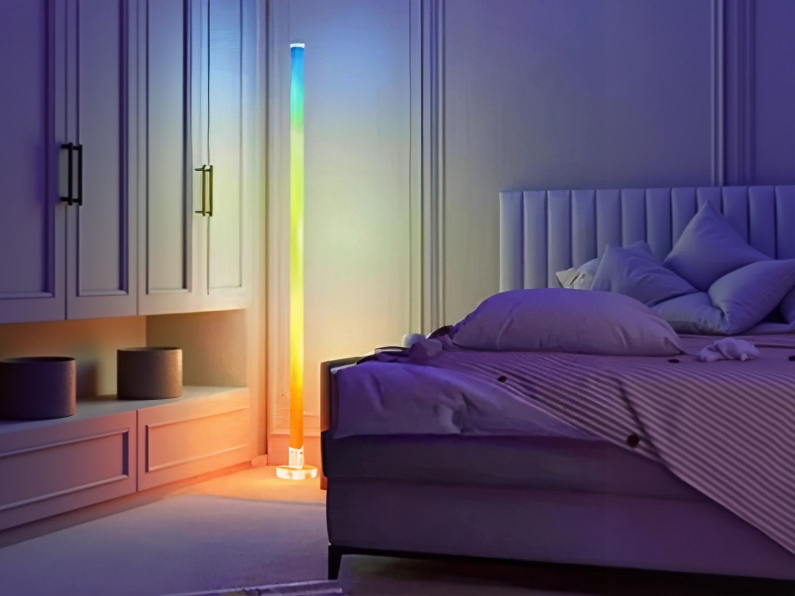 Lampadaire LED d’angle intelligent lumière rythmée – Image 4