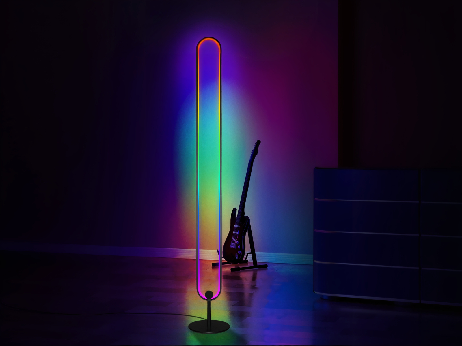 Lampadaire LED intelligent d’angle pour expérience sensorielle – Image 2